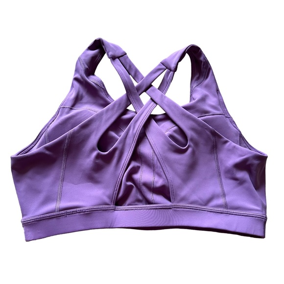 Peloton Apparel Set Essential Capri & Move Strappy Bra Purple Sz XL - Picture 5 of 15
